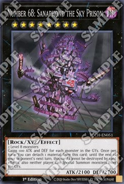 Number 68: Sanaphond the Sky Prison - Toon Chaos (Rare) [TOCH-051]