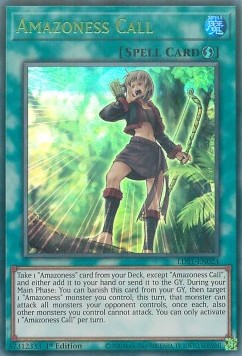Amazoness Call (V.2 - Ultra Rare) - Legendary Duelists: Season 1 (Ultra Rare) [LDS1-024]