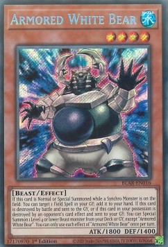Armored White Bear - Battles of Legend: Armageddon (Secret Rare) [BLAR-016]