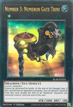 Number 3: Numeron Gate Trini - Battles of Legend: Armageddon (Ultra Rare) [BLAR-024]