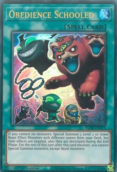 Obedience Schooled - Battles of Legend: Armageddon (Ultra Rare) [BLAR-071]