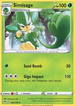 Simisage - Darkness Ablaze (Uncommon) [DAA-7]