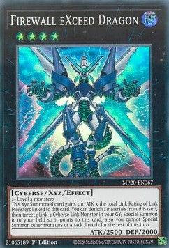 Firewall eXceed Dragon - 2020 Tin of Lost Memories Mega Pack (Super Rare) [MP20-067]