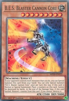 B.E.S. Blaster Cannon Core - 2020 Tin of Lost Memories Mega Pack (Common) [MP20-111]