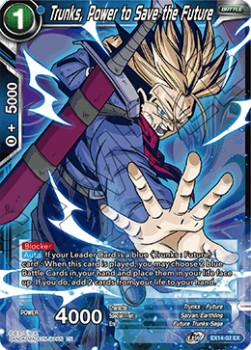Trunks, Power to Save the Future - Expansion Set: Battle Advanced (Expansion Rare) [EX14-02]