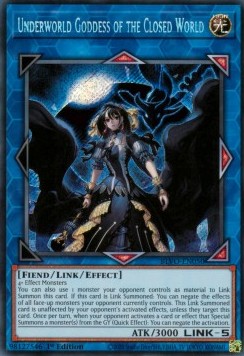 Underworld Goddess of the Closed World - Blazing Vortex (Secret Rare) [BLVO-050]
