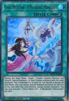 Ghost Meets Girl - A Mayakashi's Manuscript - 2021 Tin of Ancient Battles (Ultra Rare) [MP21-026]
