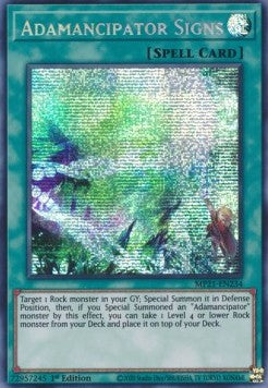 Adamancipator Signs - 2021 Tin of Ancient Battles (Secret Rare) [MP21-234]