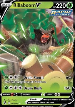 Rillaboom V - Fusion Strike (Ultra Rare) [FST-022]