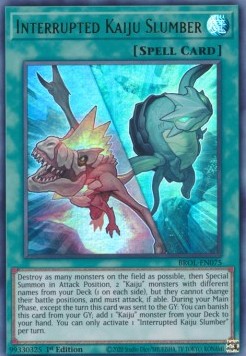 Interrupted Kaiju Slumber - Brothers of Legend (Ultra Rare) [BROL-075]