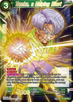 Trunks, a Helping Blast (V.2 - Promo) - Mythic Booster (Promo) [MB01-P-128]