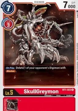 SkullGreymon (BT1-023) - Release Special Booster v1.0 (Rare) [SR1.0-BT1-023]