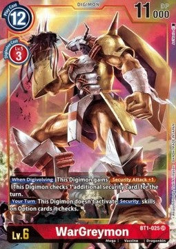 WarGreymon (BT1-025) (V.2) - Release Special Booster v1.0 (Alternative Art) [SR1.0-BT1-025]