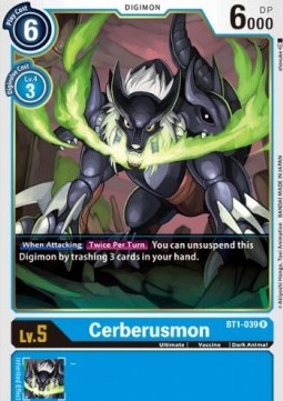 Cerberusmon (BT1-039) - Release Special Booster v1.0 (Rare) [SR1.0-BT1-039]