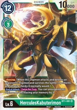 HerculesKabuterimon (BT1-081) - Release Special Booster v1.0 (Super Rare) [SR1.0-BT1-081]