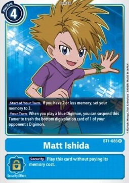 Matt Ishida (BT1-086) - Release Special Booster v1.0 (Rare) [SR1.0-BT1-086]