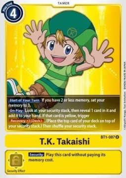 T.K. Takaishi (BT1-087) - Release Special Booster v1.0 (Rare) [SR1.0-BT1-087]