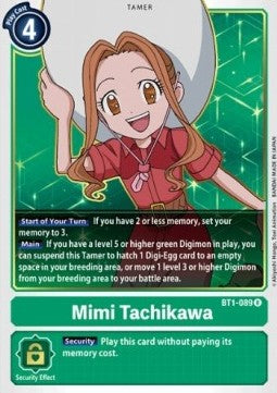 Mimi Tachikawa (BT1-089) - Release Special Booster v1.0 (Rare) [SR1.0-BT1-089]