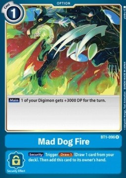 Mad Dog Fire (BT1-096) - Release Special Booster v1.0 (Rare) [SR1.0-BT1-096]
