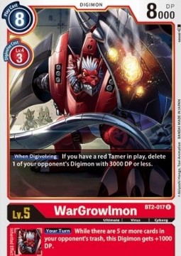 WarGrowlmon (BT2-017) - Release Special Booster v1.0 (Rare) [SR1.0-BT2-017]