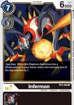 Infermon (BT2-062) - Release Special Booster v1.0 (Rare) [SR1.0-BT2-062]