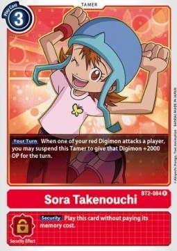 Sora Takenouchi (BT2-084) - Release Special Booster v1.0 (Rare) [SR1.0-BT2-084]