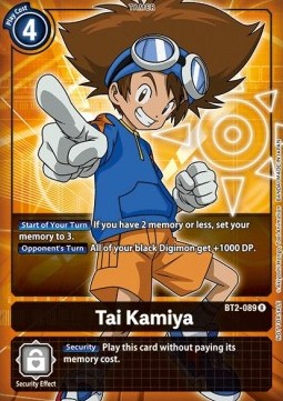 Tai Kamiya (BT2-089) - Promos: Release Special Booster v1.0 (Alternative Art) [SR1.0P-BT2-089]