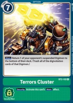 Terrors Cluster (BT2-102) - Release Special Booster v1.0 (Rare) [SR1.0-BT2-102]