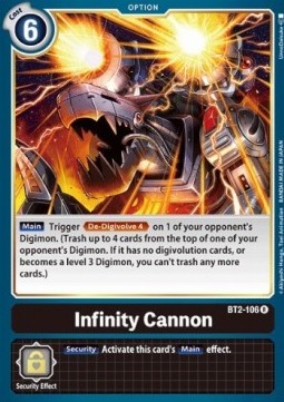 Infinity Cannon (BT2-106) - Release Special Booster v1.0 (Rare) [SR1.0-BT2-106]