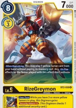 RizeGreymon (BT2-038) - Release Special Booster v1.5 (Rare) [SR1.5-BT2-038]