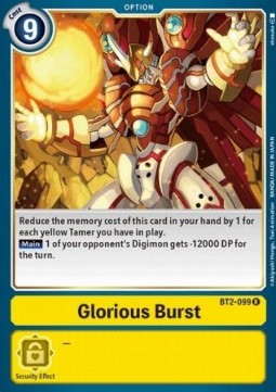 Glorious Burst (BT2-099) - Release Special Booster v1.5 (Rare) [SR1.5-BT2-099]