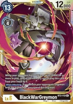 BlackWarGreymon (BT2-112) (V.1) - Release Special Booster v1.5 (Secret Rare) [SR1.5-BT2-112]