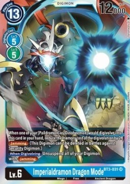 Imperialdramon Dragon Mode (BT3-031) (V.1) - Release Special Booster v1.5 (Super Rare) [SR1.5-BT3-031]