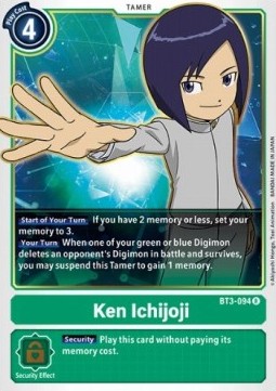 Ken Ichijoji (BT3-094) - Release Special Booster v1.5 (Rare) [SR1.5-BT3-094]