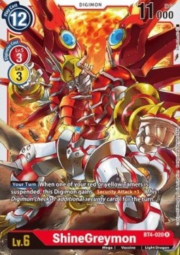 ShineGreymon (BT4-020) - Great Legend (Rare) [BT-04-BT4-020]