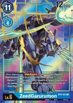 ZeedGarurumon (BT4-033) (V.2) - Great Legend (Alternative Art) [BT-04-BT4-033]