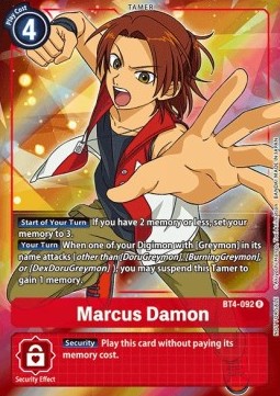 Marcus Damon (BT4-092) (V.2) - Promos: Great Legend (Alternative Art) [BT-04P-BT4-092]