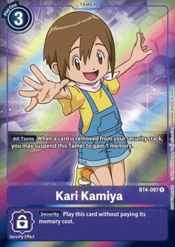 Kari Kamiya (BT4-097) (V.2) - Promos: Great Legend (Alternative Art) [BT-04P-BT4-097]