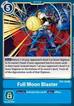 Full Moon Blaster (BT4-103) - Great Legend (Rare) [BT-04-BT4-103]