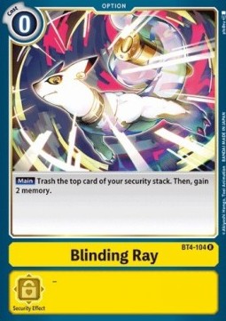 Blinding Ray (BT4-104) - Great Legend (Rare) [BT-04-BT4-104]