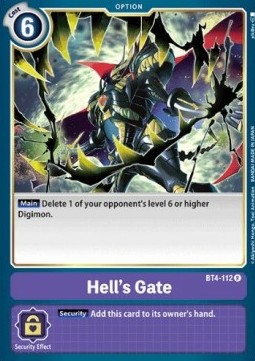 Hell’s Gate (BT4-112) - Great Legend (Rare) [BT-04-BT4-112]