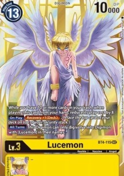 Lucemon (BT4-115) (V.1) - Great Legend (Secret Rare) [BT-04-BT4-115]