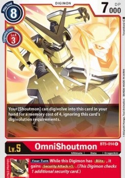 OmniShoutmon (BT5-014) - Battle Of Omni (Rare) [BT-05-BT5-014]