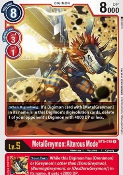 MetalGreymon: Alterous Mode (BT5-015) - Battle Of Omni (Rare) [BT-05-BT5-015]