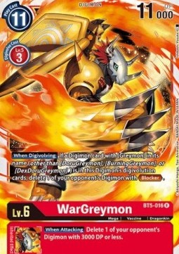 WarGreymon (BT5-016) - Battle Of Omni (Rare) [BT-05-BT5-016]