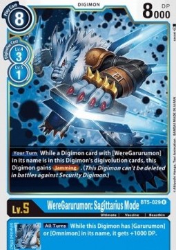 WereGarurumon: Sagittarius Mode (BT5-029) - Battle Of Omni (Rare) [BT-05-BT5-029]
