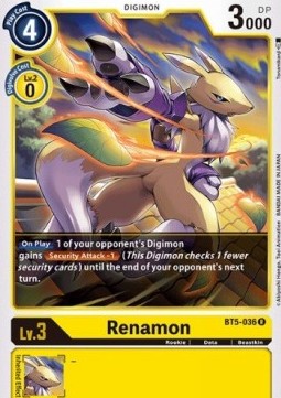 Renamon (BT5-036) - Battle Of Omni (Rare) [BT-05-BT5-036]