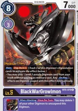 BlackWarGrowlmon (BT5-079) - Battle Of Omni (Rare) [BT-05-BT5-079]