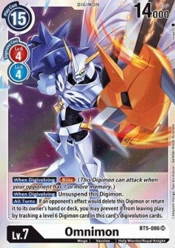 Omnimon (BT5-086) (V.1) - Battle Of Omni (Super Rare) [BT-05-BT5-086]