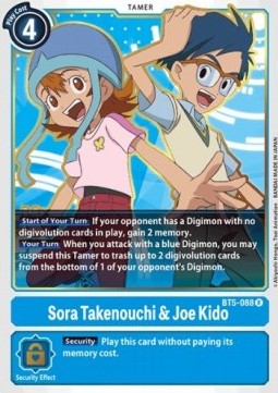 Sora Takenouchi & Joe Kido (BT5-088) - Battle Of Omni (Rare) [BT-05-BT5-088]